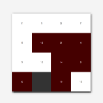 Screenshot of a fifteen tile game